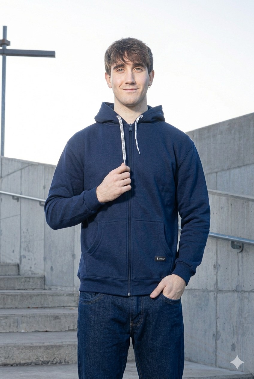 Campera Corte Regular Frizado Invierno - AZUL.jpg