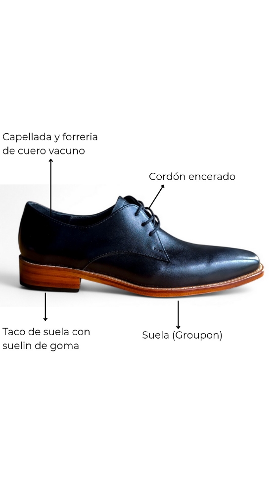 Zapato Cuero Vacuno Nero - Imagen 2