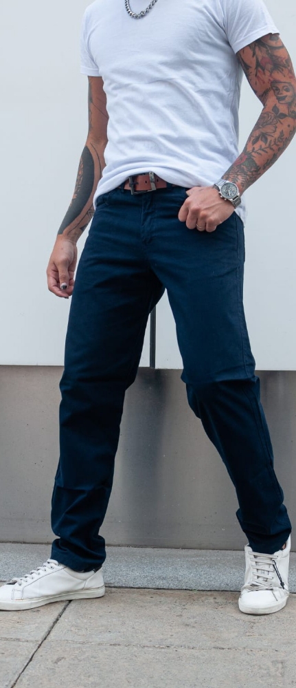 Pantalón Corte Jeans de Gabardina - Imagen 3