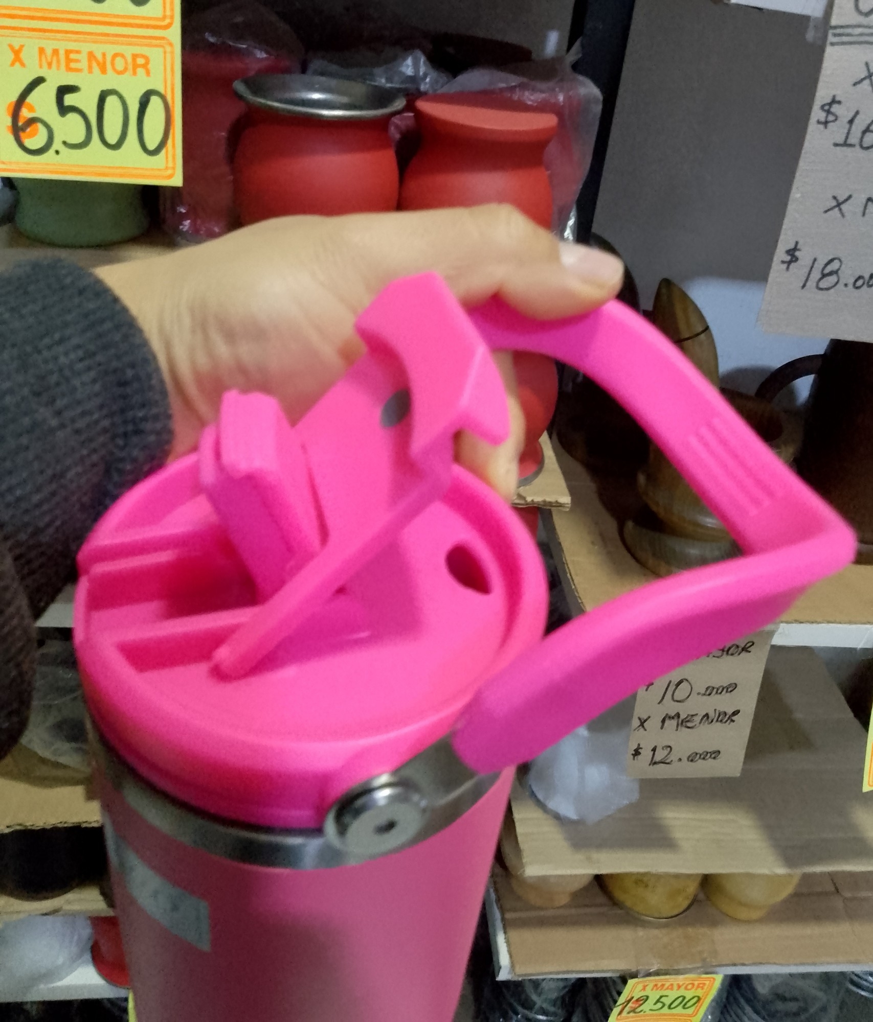 Termo Vaso Termico Hippie Doble Pico 1200ml Outlet Oferta - Imagen 2