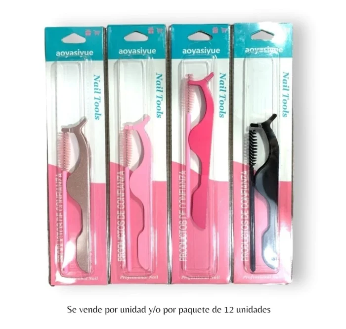 Pinza + Cepillo para Pestaña