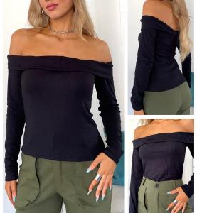 Camiseta Manga Larga Cuello Bote - Miniatura 2