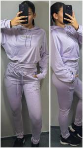 Conjunto Nike Buzo + Jogger Babuchagofrado Frisa (lila) - Miniatura 4