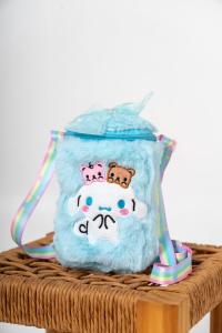 Bolso San Rio  de Peluche Niñas Personajes Cinnamoroll Kuromi My Melody Hello Kitty - Miniatura 5