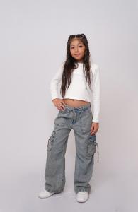 Pantalón Wide Leg  Cargo  Óxido Nena