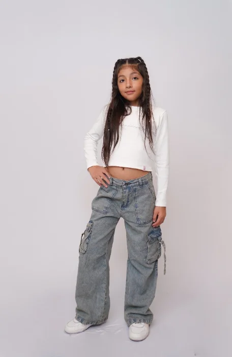 Pantalón Wide Leg  Cargo  Óxido Nena