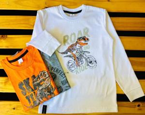 Camiseta 4al20 Dino Algodon Peinado