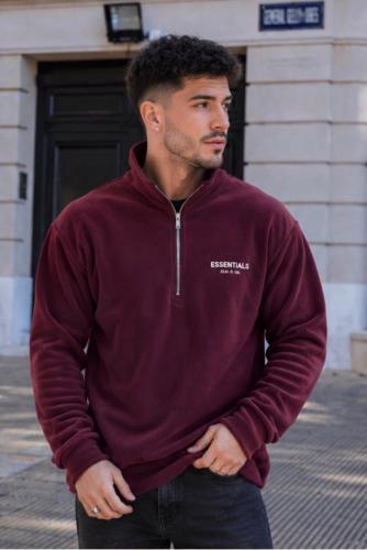 Buzo Polar Essentials Medio Cierre