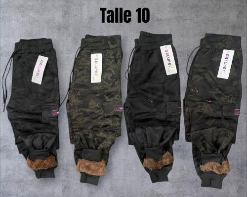 Jogger Cargo Camuflado con Piel Nene