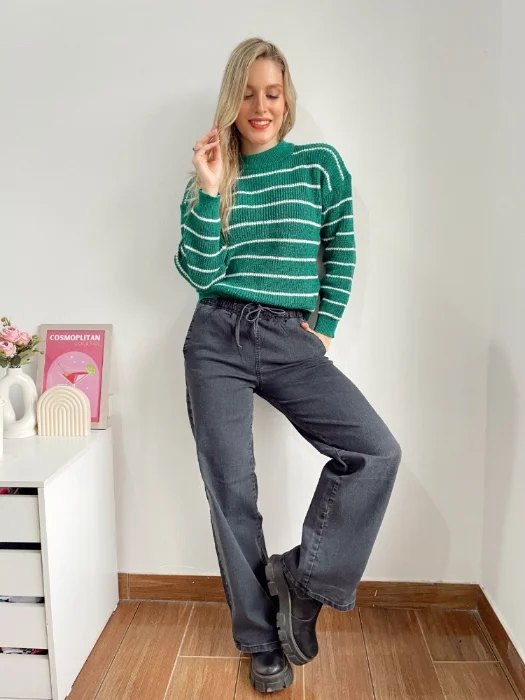 Wide Leg Elastizado Tendencia