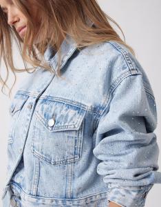 Campera Jeans Strass - Miniatura 2