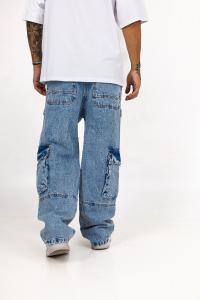 Jeans Bagi Clasic Multi Poket de Hombre - Miniatura 4