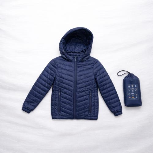 Campera Uniqlo Niño Azul Escolar - Miniatura 2