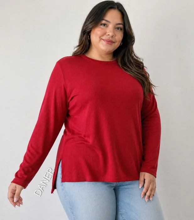 Camiseta Remeron  con Tajo Curvy