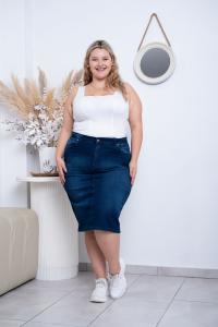 Pollera Jeans  3/4 - Miniatura 3