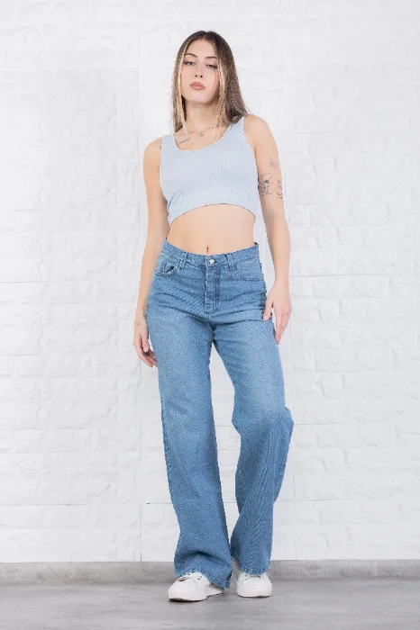 Jean Baggy Dama Celeste