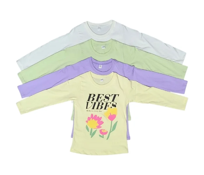 Remera M/l de Niña "best Vibes"