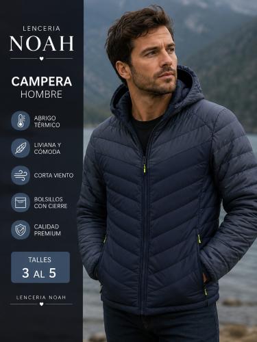 Campera Hombre Unisex Infladas Importada Jaspeadas