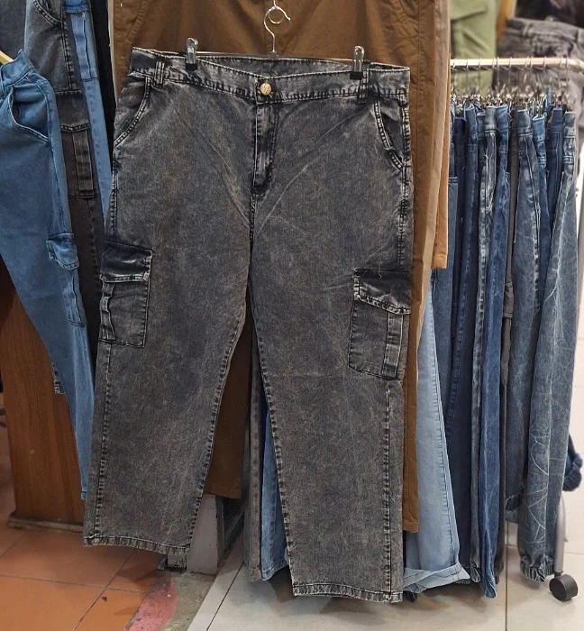 Jeans Mom Cargo Talle Especial
