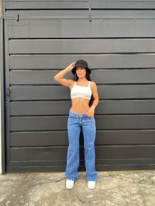 Wide Leg Tiro bajo Blue - Miniatura 5