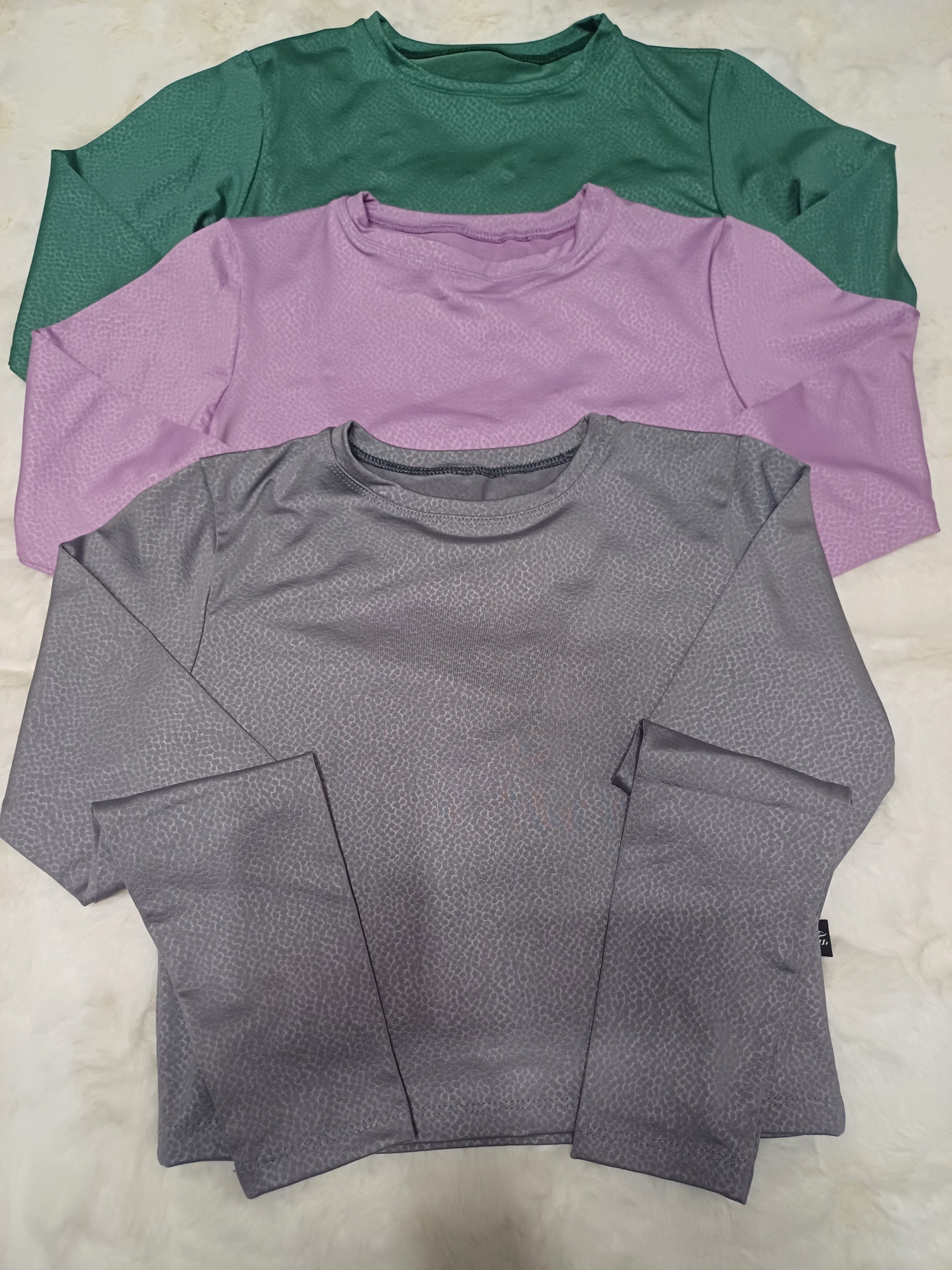 Remeras Crop Top Lycra Gofradas - Imagen 1