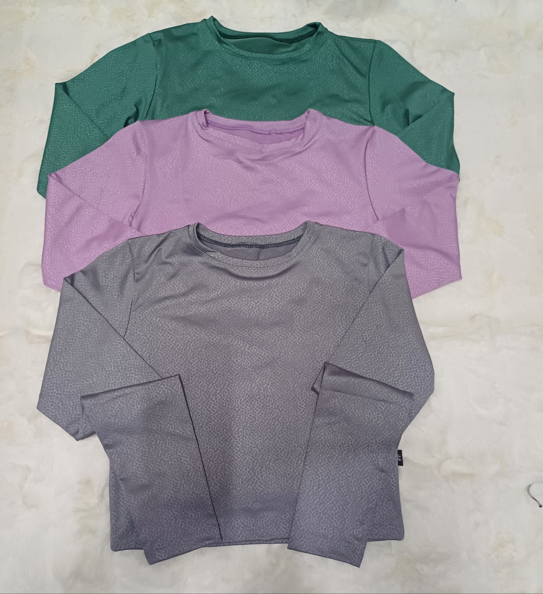 Remeras Crop Top Lycra Gofradas - Imagen 3