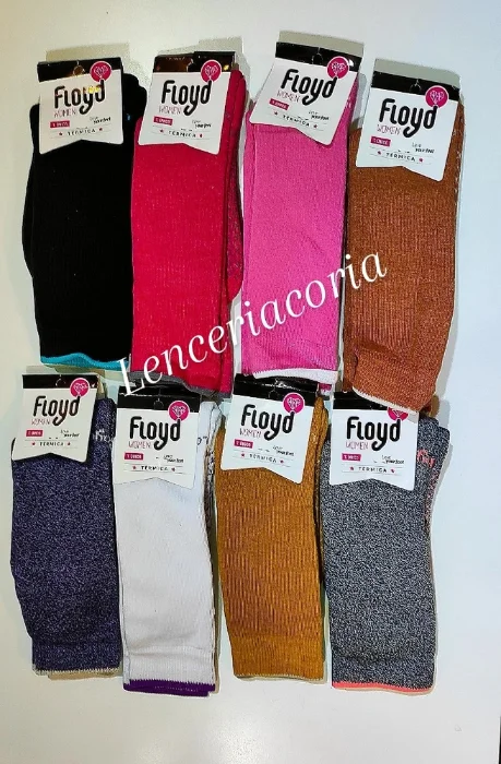 Medias 3/4 Térmica de Mujer Liso Surtido