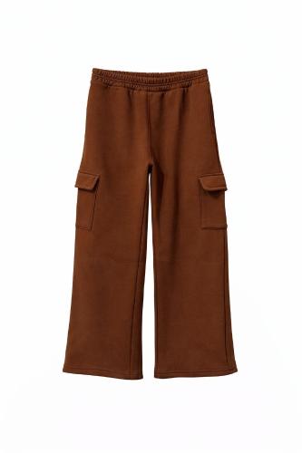 Pantalón Cargo Frisado Unisex - Miniatura 2