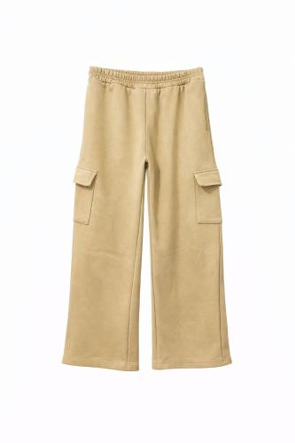 Pantalón Cargo Frisado Unisex - Miniatura 3