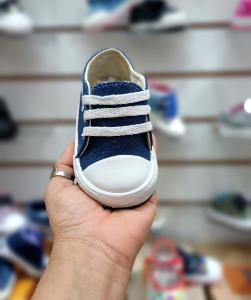 Zapatillas Lisas Color Marino con Cordones - Miniatura 3