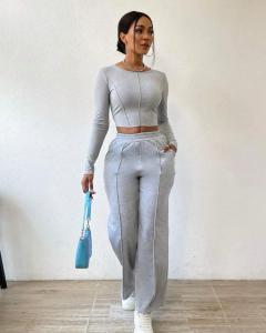Pantalón con Despunte Frisa Peinada