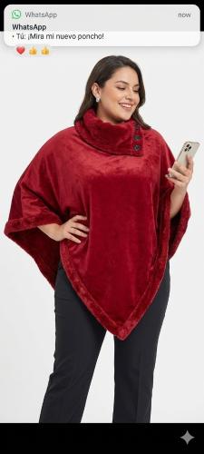 Ponchos Polar con Piel