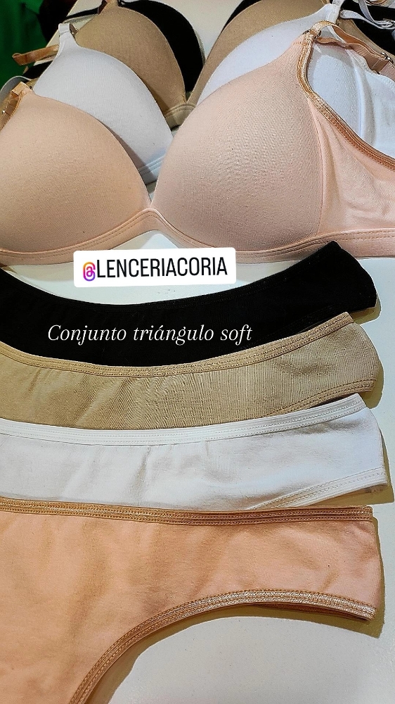 Conjunto Triángulo Soft Algodón con Lycra (premium) - Imagen 2