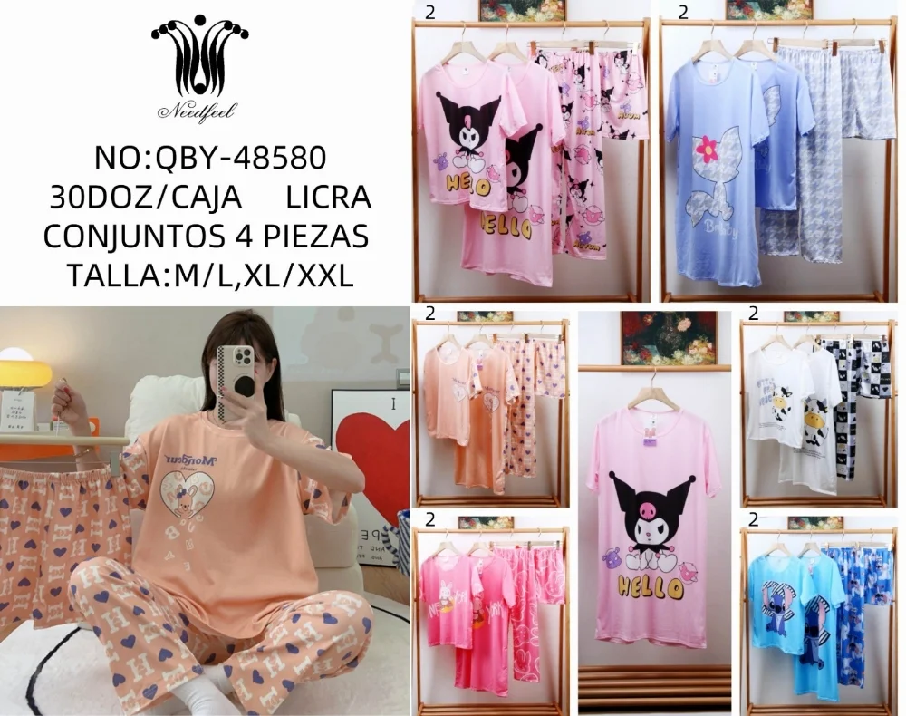Conjunto Pijama de Tres Piezas - Imagen 1