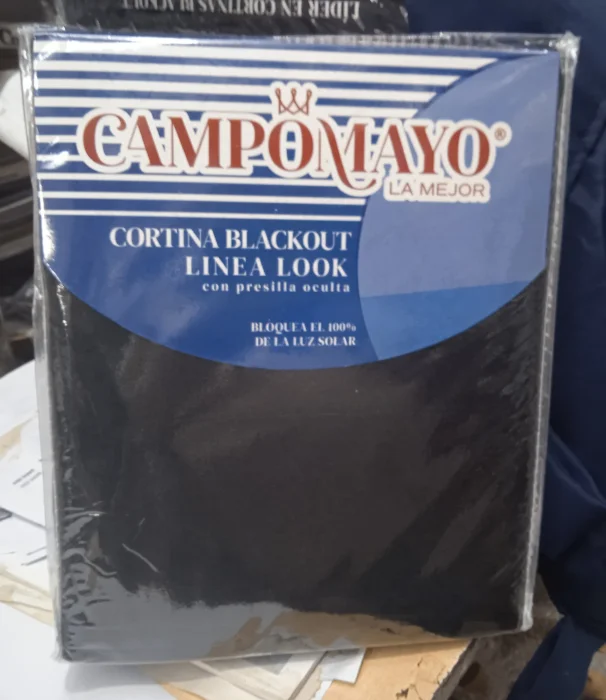 Cortina Engomado Black Out Lino Campomayo