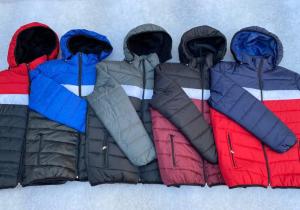 Campera Inflable con Piel de Hombre