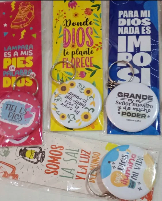 Llaveros Botón Más Señalador