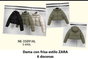 Campera con Piel Zara/f-1744 /f-1745 Oversize