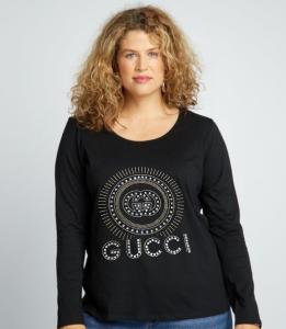 Camisetas Manga Larga con Brillo