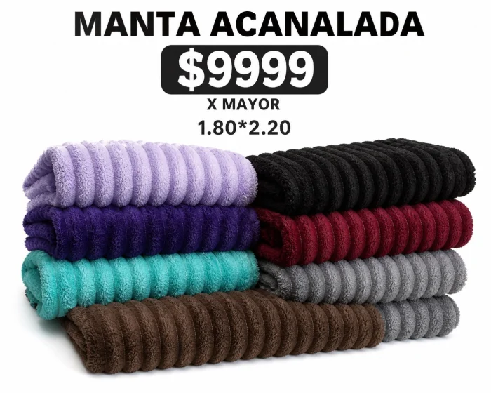 Manta Acanalada Super Soft 1.80x2.10