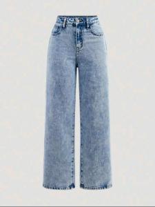 Jeans Wide Leg Celeste Nevado Pantalon Ancho Dama X Mayor Promos Mayoristas