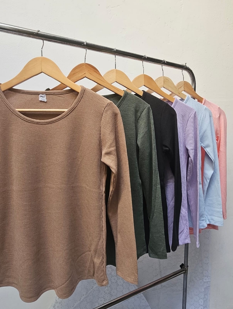 Camiseta Talle Especiales Dama Wafle - Imagen 2