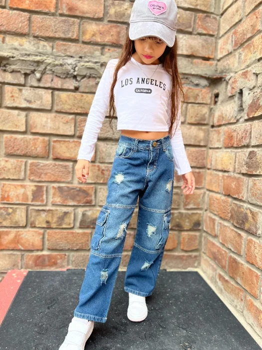 Mom Cargo Unisex Niños