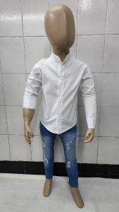 Camisas Elastizada Importado Liso de Bebé Cuello Mao