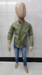 Camisas Elastizada Importado Liso de Bebé Cuello Mao - Miniatura 4