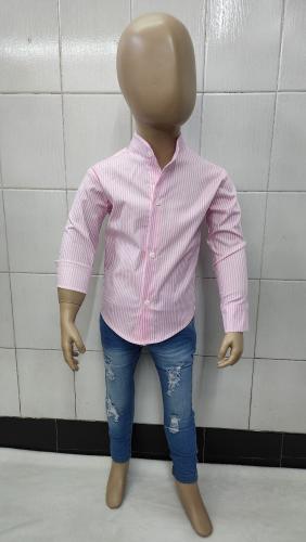 Camisas Elastizada Importado Rayada de Bebé Cuello Mao - Miniatura 4