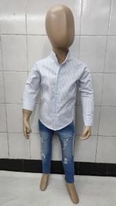 Camisas Elastizada Importado Rayada de Bebé Cuello Mao - Miniatura 2