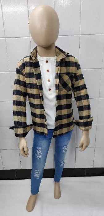 Camisas Leñadora Pilu Fresado de Ñiño con Cuello y Bolsillo