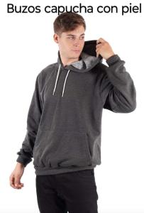 Buzos  de Jersey con Capucha con Piel Unisex