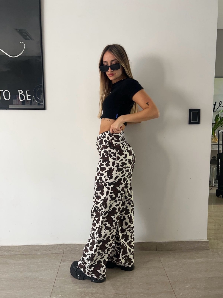 Wide Leg  Vaquita Marron - Imagen 2